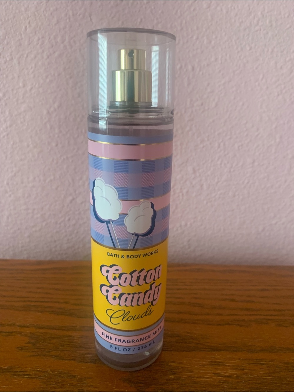 Bath & Body Works Cotton Candy Clouds Fine Fragrance Mist - Pink, Yellow, Blue